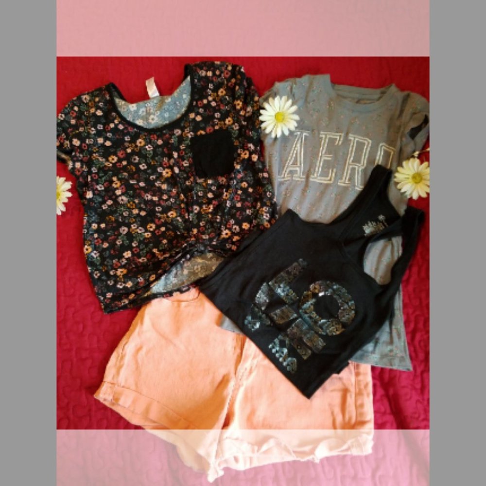 Summer Jean Shorts Set